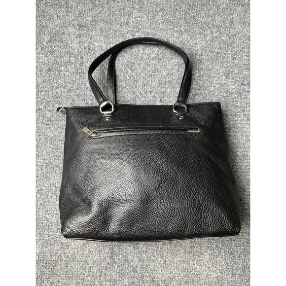 Womens Leather Coach Black Shoulder Tote Handbag, Size One Size - Picture 2 of 11